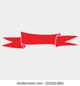 Ilustración vectorial de la cinta roja