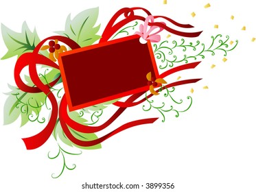 Red Ribbon Frame  Banner