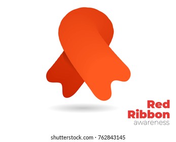 Red ribbon for HIV AIDS awareness