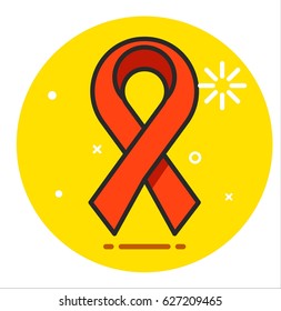 Red ribbon icon