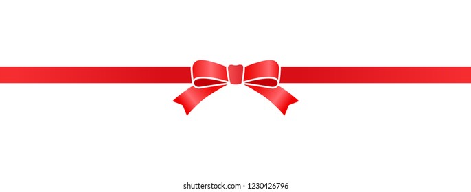 red ribbon Illustration material