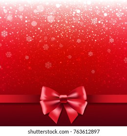 Red Ribbon Isolated, Vector Illustration
