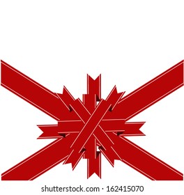 Red ribbon for new year party