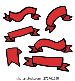 Red ribbon set