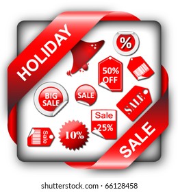 Red ribbon set for sale