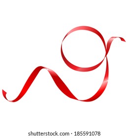 red ribbon in the shape of nines