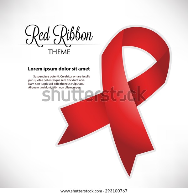 Red Ribbon Theme Stock Vector (Royalty Free) 293100767 Shutterstock