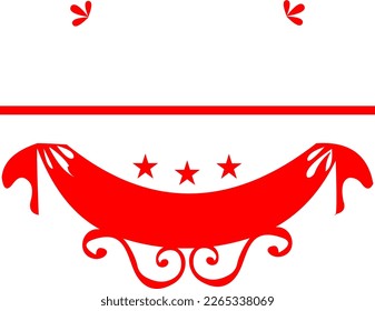 diseño vectorial de cinta roja para logotipo, promoción de productos, etc