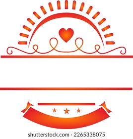 red ribbon vector design for logo, product promotion etc