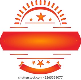 red ribbon vector design for logo, product promotion etc