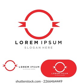 Red ribbon Vector illustration design