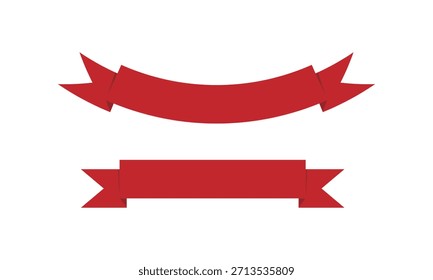 Conjuntos de diseño de Ilustración vectorial de cinta roja
