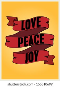 Red ribbon vector illustration which can be used as a tattoo. 
