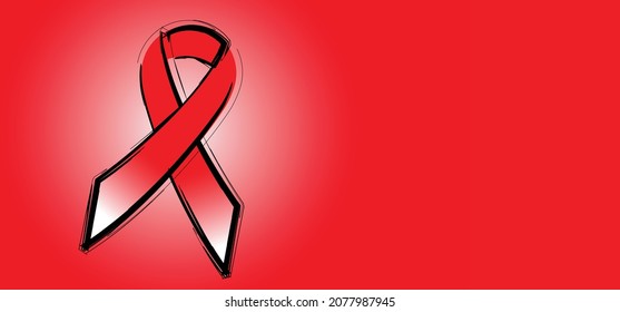 Red ribbon week is an alcohol, tobacco, and other drug and violence prevention awareness campaign observed annually in October in the United States. Vector. World aids day, december. Stop hiv
