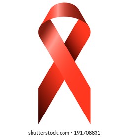 Red Ribbon World Aids Day Stock Vector (Royalty Free) 191708831 ...