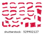 red ribbons and banners.