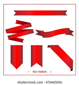 Red ribbons and banners
