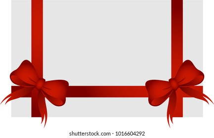 Red Ribbons with Red Bows for gift