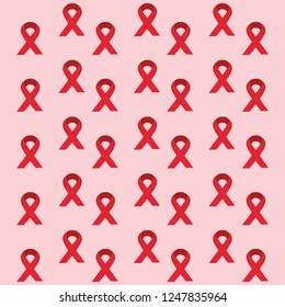 red ribbons hiv fight pattern