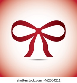 red ribbons, label banner vector