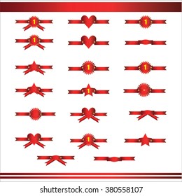 Red Ribbons Set,
