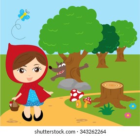 Red riding hood illustration