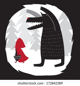 Wolf Red Riding Hood Images Stock Photos Vectors Shutterstock