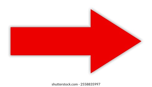 Red right arrow, arrow sign