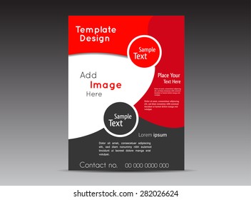 Red Ring Flyer and abstract design