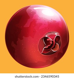 red ripe berry vector illustration