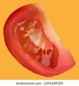 tajada roja de tomate