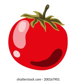 red ripe tomato