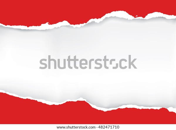 Red ripped\
paper.\
Illustration of red ripped paper with place for your image\
or text. Vector available.