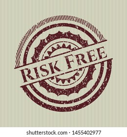 Red Risk Free Distress Rubber Seal