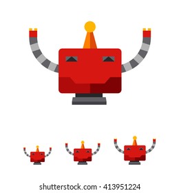 Red robot icon