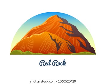 Red Rock Canyon, Nevada. Mountains Peaks, landscape early in a daylight. travel or camping, climbing. Outdoor hill tops.