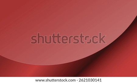 Red rolled paper abstract background. Elegant and Simple Red background. Paper folded background. Suit for backdrop, product template, invitation card, banner, brochure, poster, presentation, etc
