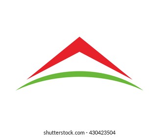 red roof housing home residence residential building image vector