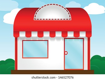 Red roof store, VECTOR, EPS10