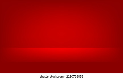fondo vacío de la sala roja para la exposición