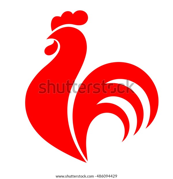 赤鶏 鶏 鶏 抽象的なベクターイラスト ロゴ アイコン のベクター画像素材 ロイヤリティフリー