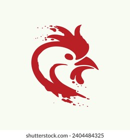 Logo del gallo rojo, logo de la sangre de gallo