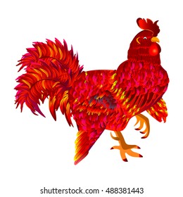 red rooster symbol of 2017