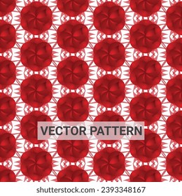Red rose abstract vector pattern