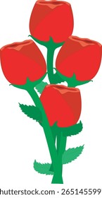 Red Rose Bouquet Flower Design