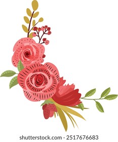 red rose flower. beautiful rose flower bouquet