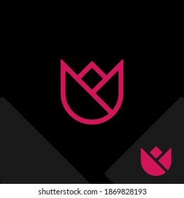 plantilla de diseño de logotipo de flor rosa roja