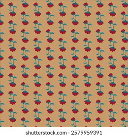 red rose flower pattern design