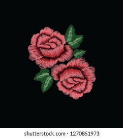 red rose flower vector