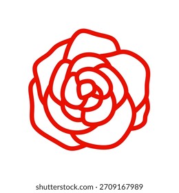 red rose flower vector with trendy design